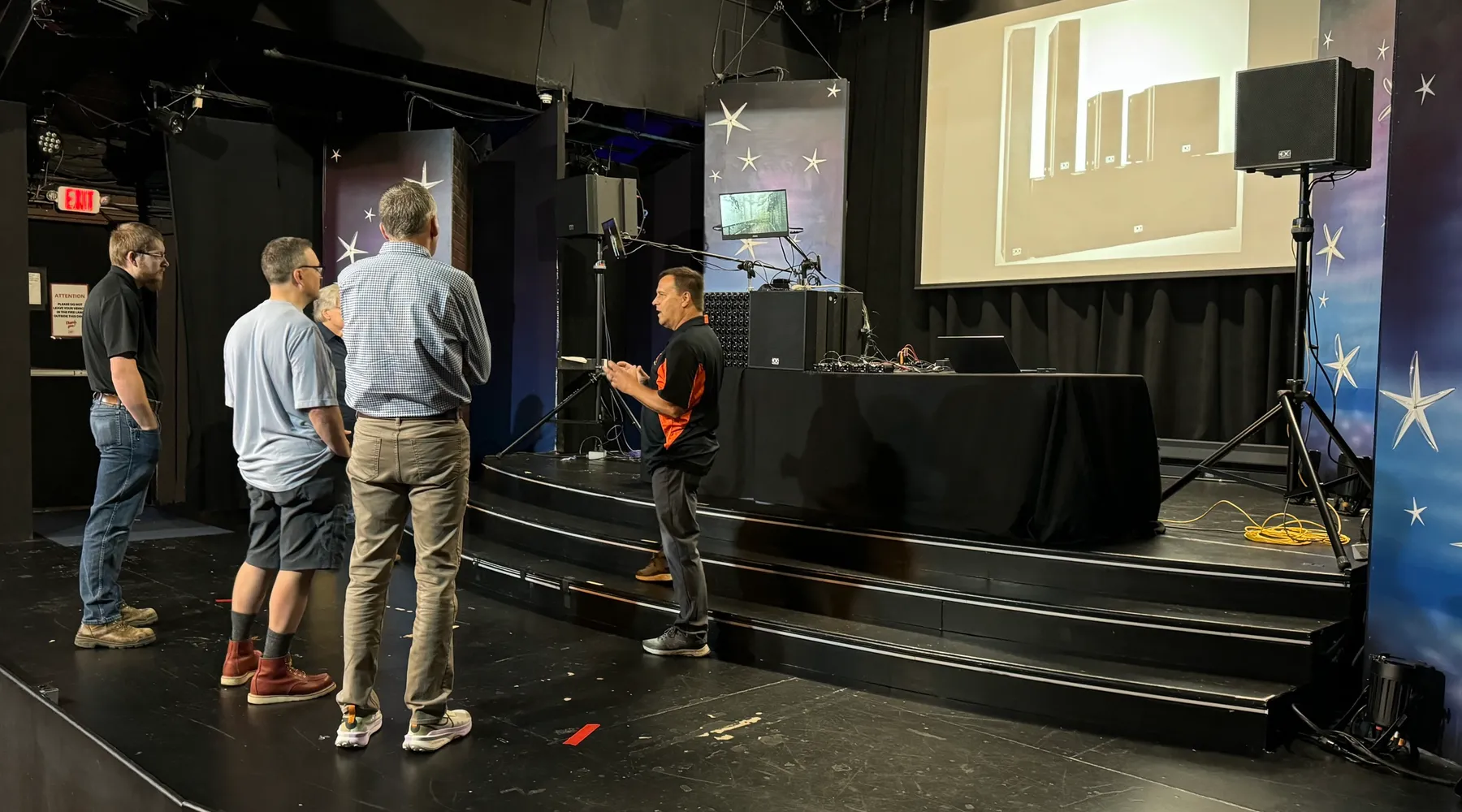 Immersive Sound Academy session in a theatre