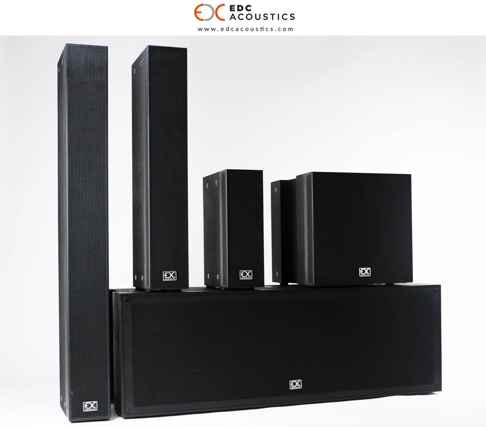 The EDC S-Series: SC and SL columns, SQ-90 square array and SS subwoofers